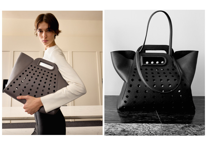 marie claire 黒レザーバック（MARIE CLAIRE(マリクレール