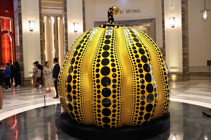 韓国　旅行【草間彌生による「Great Gigantic Pumpkin」＠Paradise city】画像8