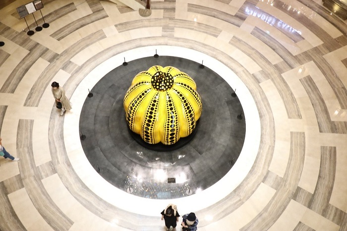 韓国　旅行【草間彌生による「Great Gigantic Pumpkin」＠Paradise city】画像9