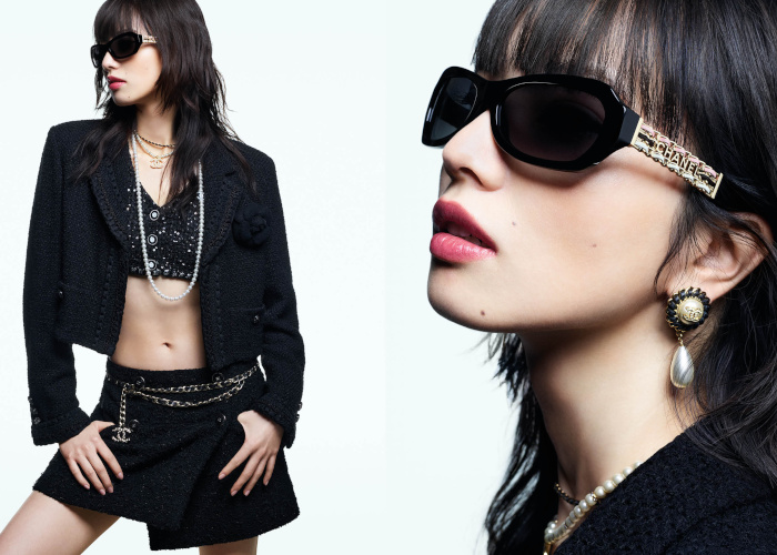 シャネル」2025年春夏 アイウェア キャンペーン。小松菜奈やルピタ