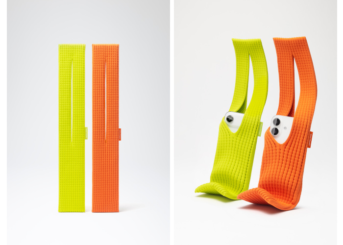 iPhone Pocket アップル ニット編みストラップ アクセサリー ロング iPhone Pocket アップル ニット編みストラップ ロング