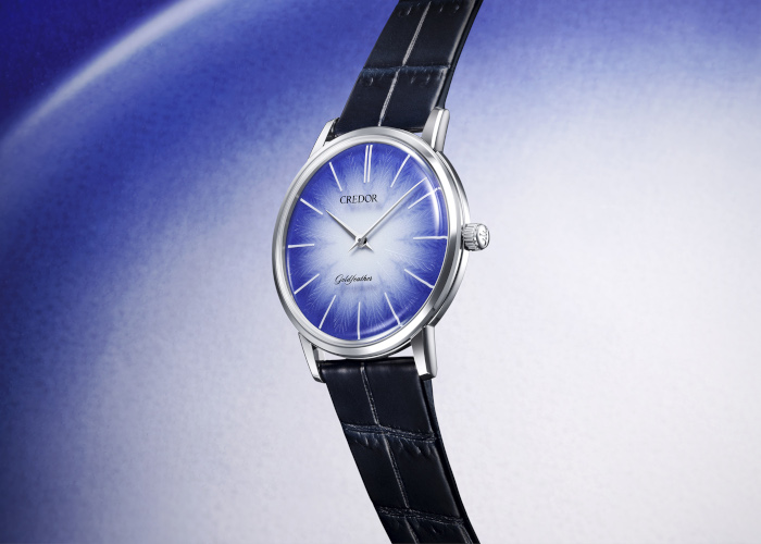 クレドール」ゴールドフェザーから、伊万里鍋島焼ダイヤルを採用した60